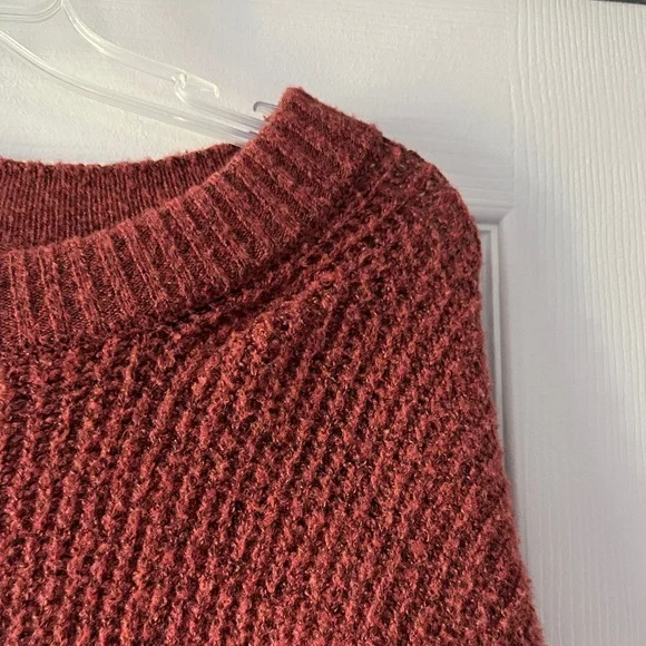 American Eagle Outfitters Women's Burnt Orange Crewneck Sweater - Picture 3 of 4